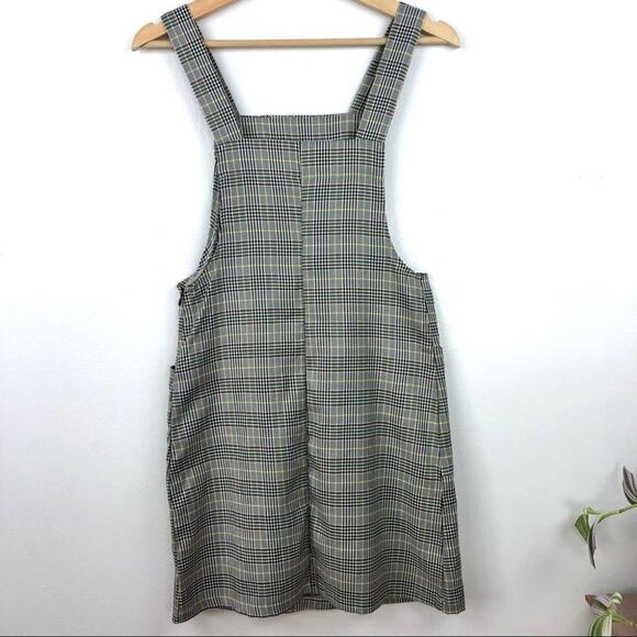 Japna Plaid Overall Mini Dress - Small - Picture 1 of 4